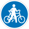 Cyclists must dismount and push their cycles