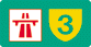 Continuation of expressway with route number