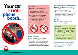 Your car is not a phone booth... Your car is not a phone booth...