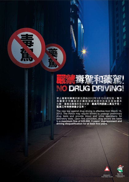No Drug Driving!